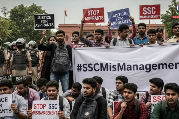 SSC Exam Controversy: Students Protest Across India Over Mismanagement and Technical Failures SSC Exam Controversy Continues