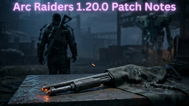 Discarded Il Toro shotgun on a workbench in Arc Raiders Patch 1.20.0.