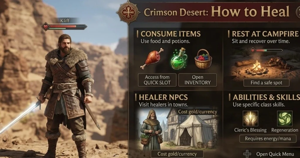 How to Heal in Crimson Desert