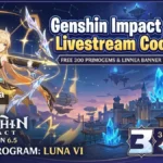 Genshin Impact 6.5 livestream codes and rewards featuring new character Linnea and banner reruns.