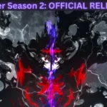 Official promotional banner for Black Clover Season 2 anime showing character artwork and the October 2026 release date text.