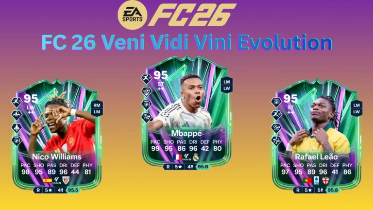 Veni Vidi Vini Evolution EA FC 26: Best Player, Requirements, Upgrades, and Challenges