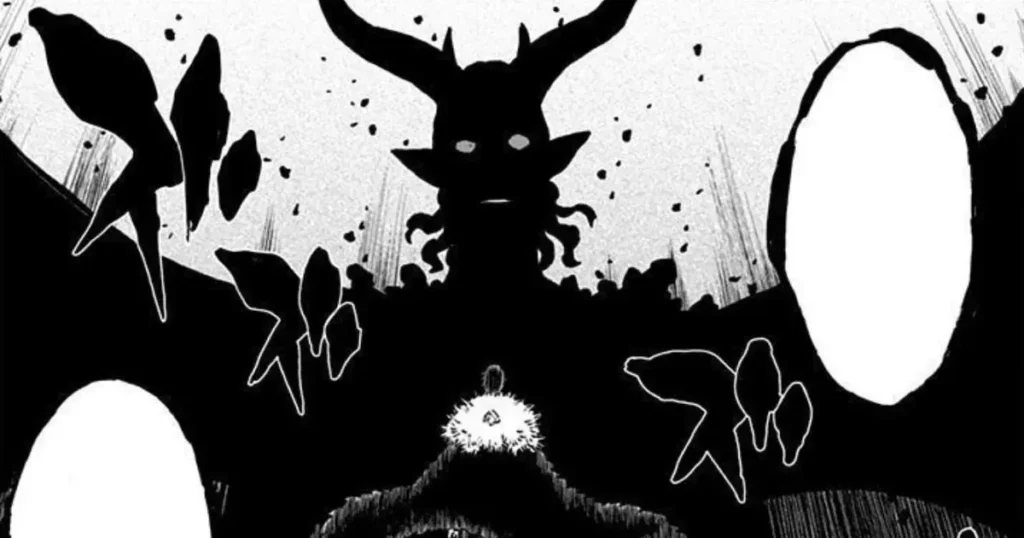 Shadow silhouette panel of Supreme Devil Beelzebub.