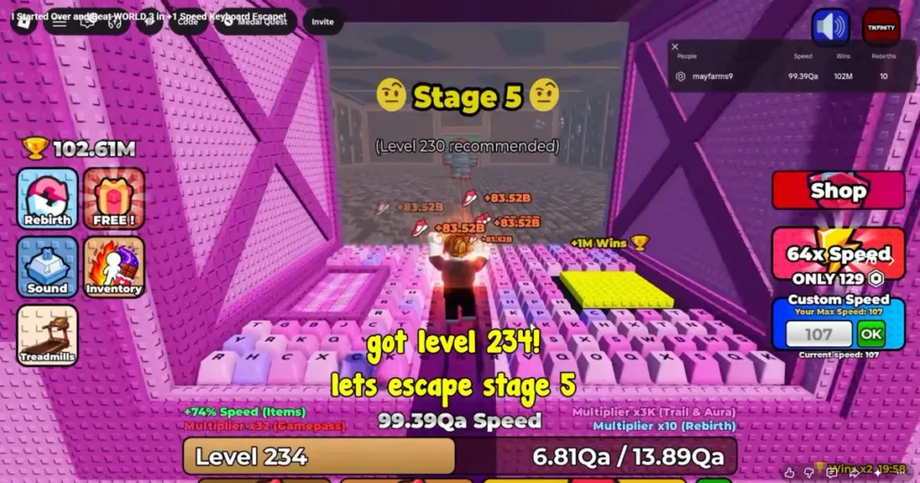 Speed Keyboard Escape World 3