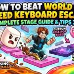 Roblox Speed Keyboard Escape World 3 stage guide thumbnail.