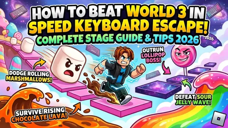 How to Beat World 3 in Speed Keyboard Escape Roblox – Complete Stage Guide & Tips 2026