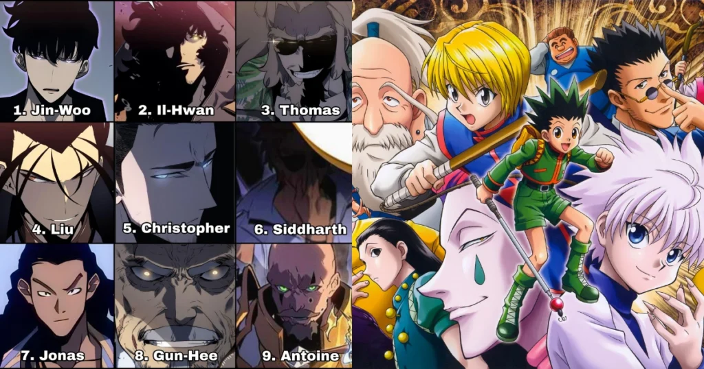 Solo Leveling vs Hunter x Hunter character comparison: Jin-Woo and team vs Gon, Killua and Hunter Association members