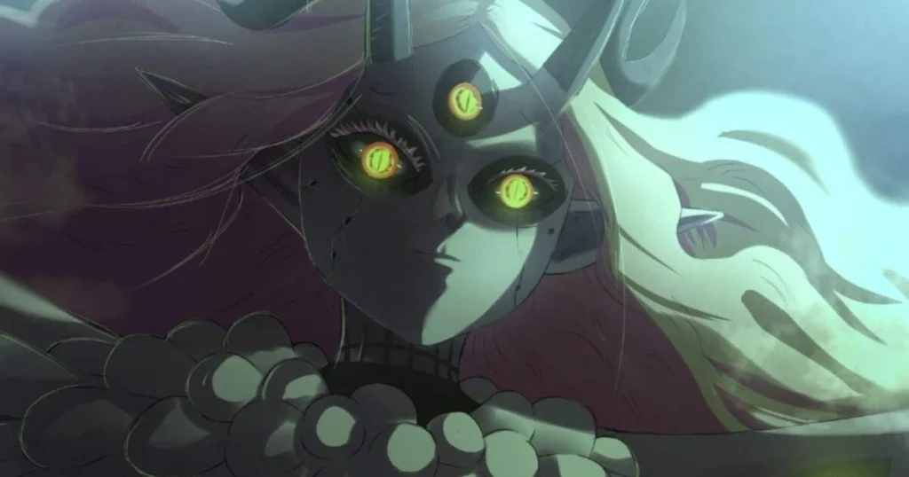 Close-up of Supreme Devil Megicula from Black Clover.