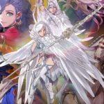 Fire Emblem Fortune Weave key art with main characters