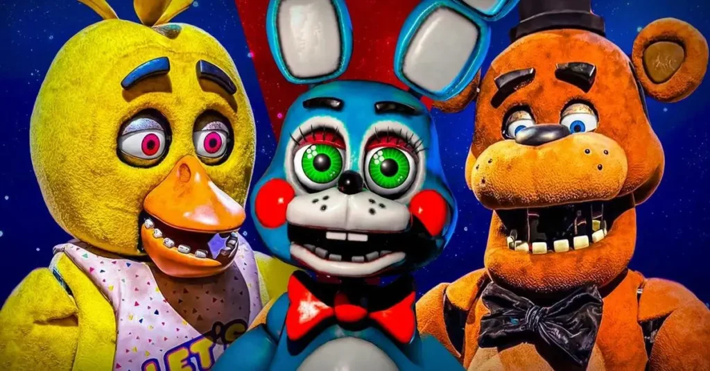 Three main character of FNAF World 2