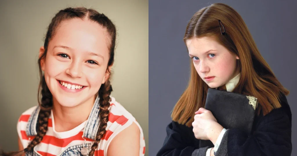 Bonnie Hill as Ginny Weasley in HBO Harry Potter series