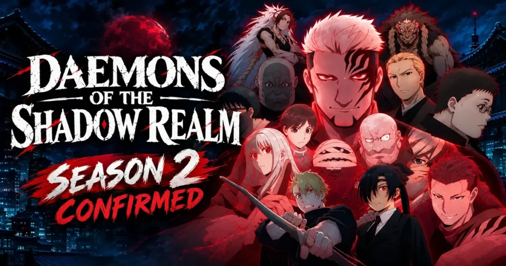 Daemons of the Shadow Realm Season 2 Officially Announced: Release Window, Studio Bones Teaser, & Manga Guide
