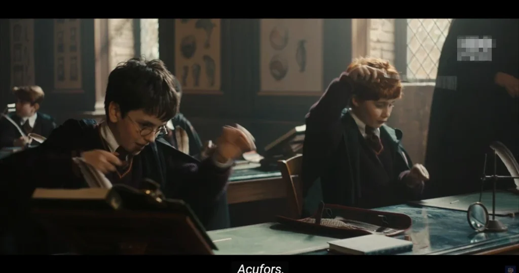 Harry uses Acufors magic