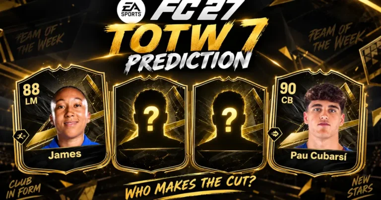 FC 27 TOTW 6 Predictions: Starting XI, Bench, and Leaks