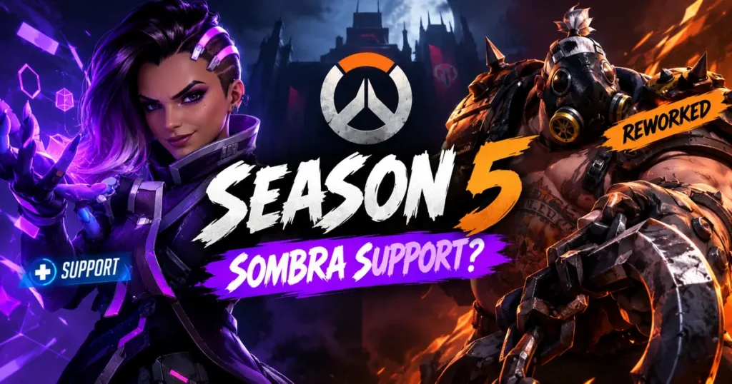 Overwatch Season 5 Patch Notes (October 6, 2026): Sombra Goes Support, Roadhog Reworked